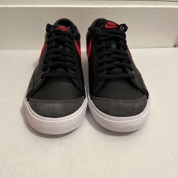 NIB Nike Blazer Low '77 Vintage Shoes Men's 11.5 Black University Red DA6364-002 - Picture 4 of 10